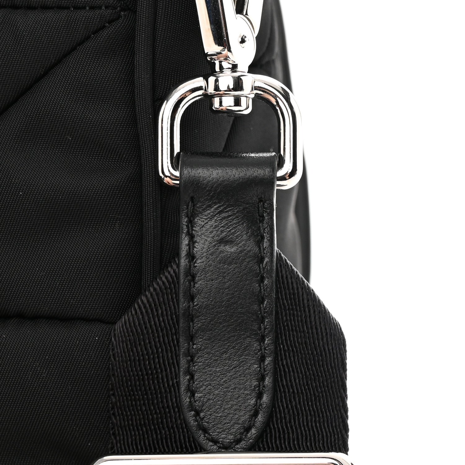 Prada Re-Nylon Quilted Padded Flap Shoulder Bag Black 15 of 18