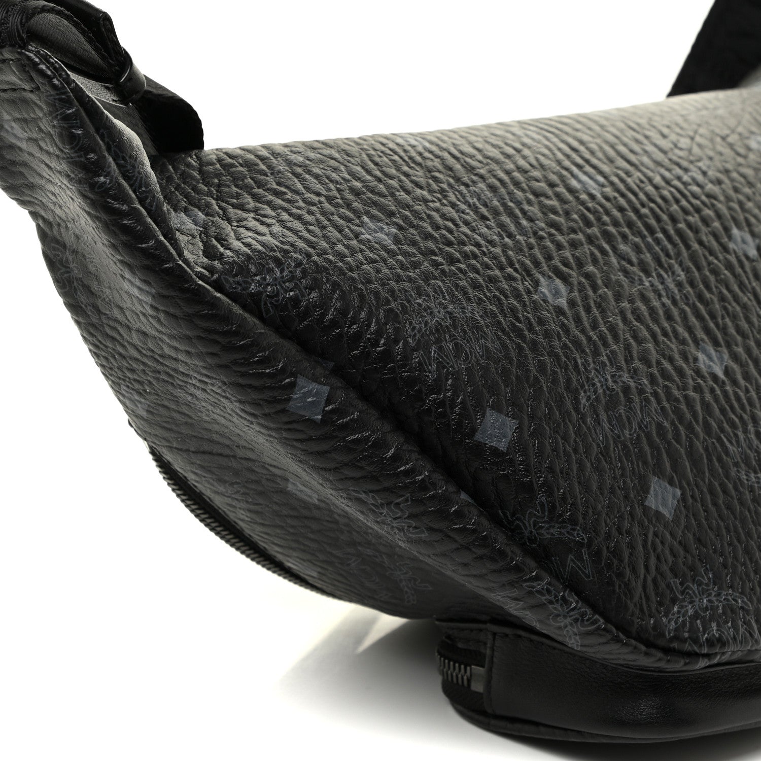 MCM Visetos Medium Belt Bag Black 9 of 10