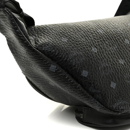 MCM Visetos Medium Belt Bag Black 9 of 10