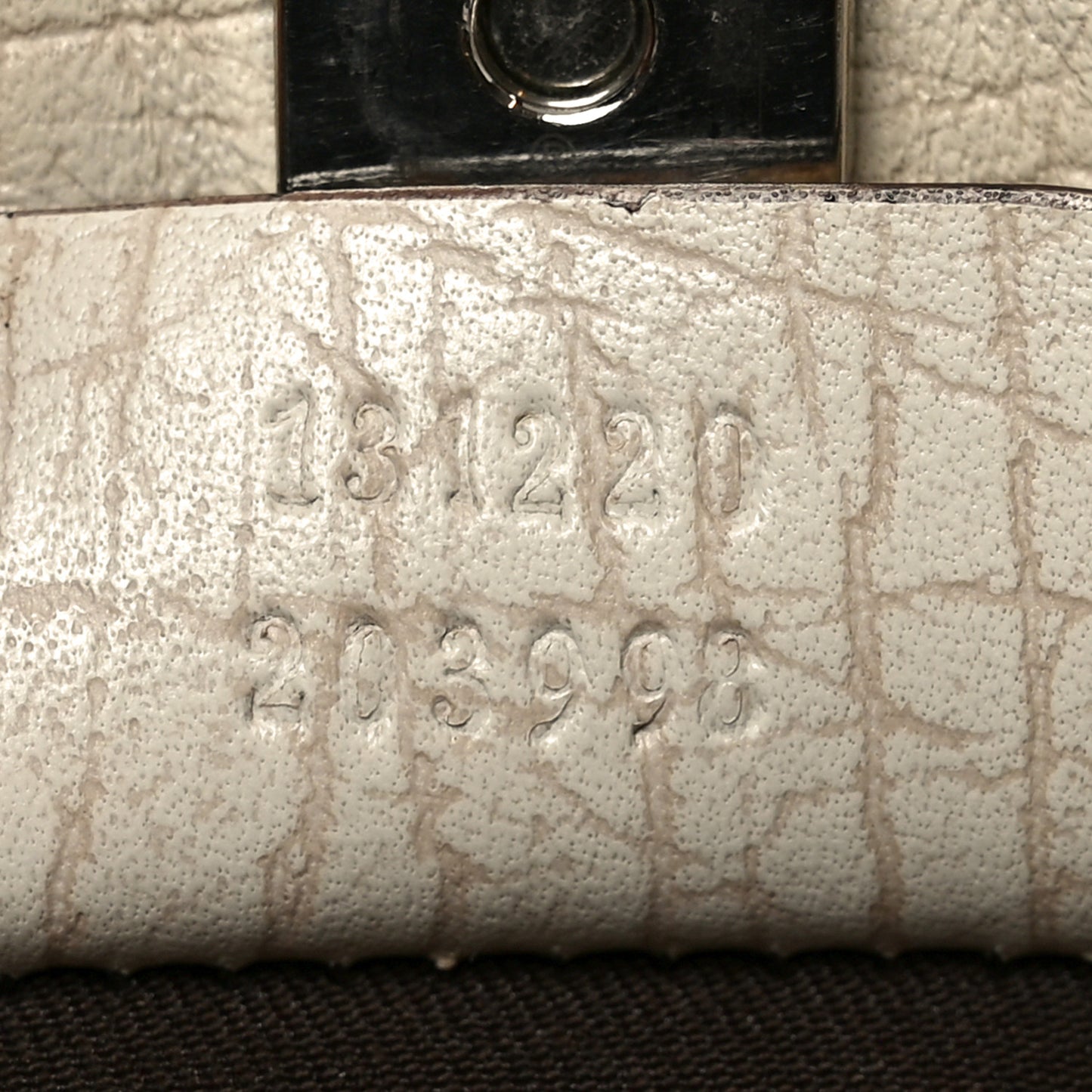 GG Plus Monogram Small Vertical Tote Off White
