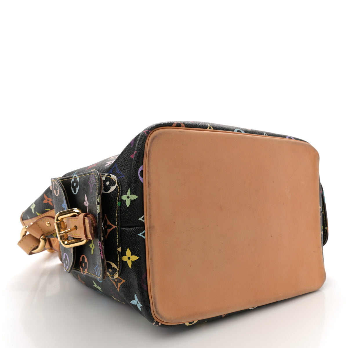Louis Vuitton Monogram Multicolor Petit Noe Black 4 of 12