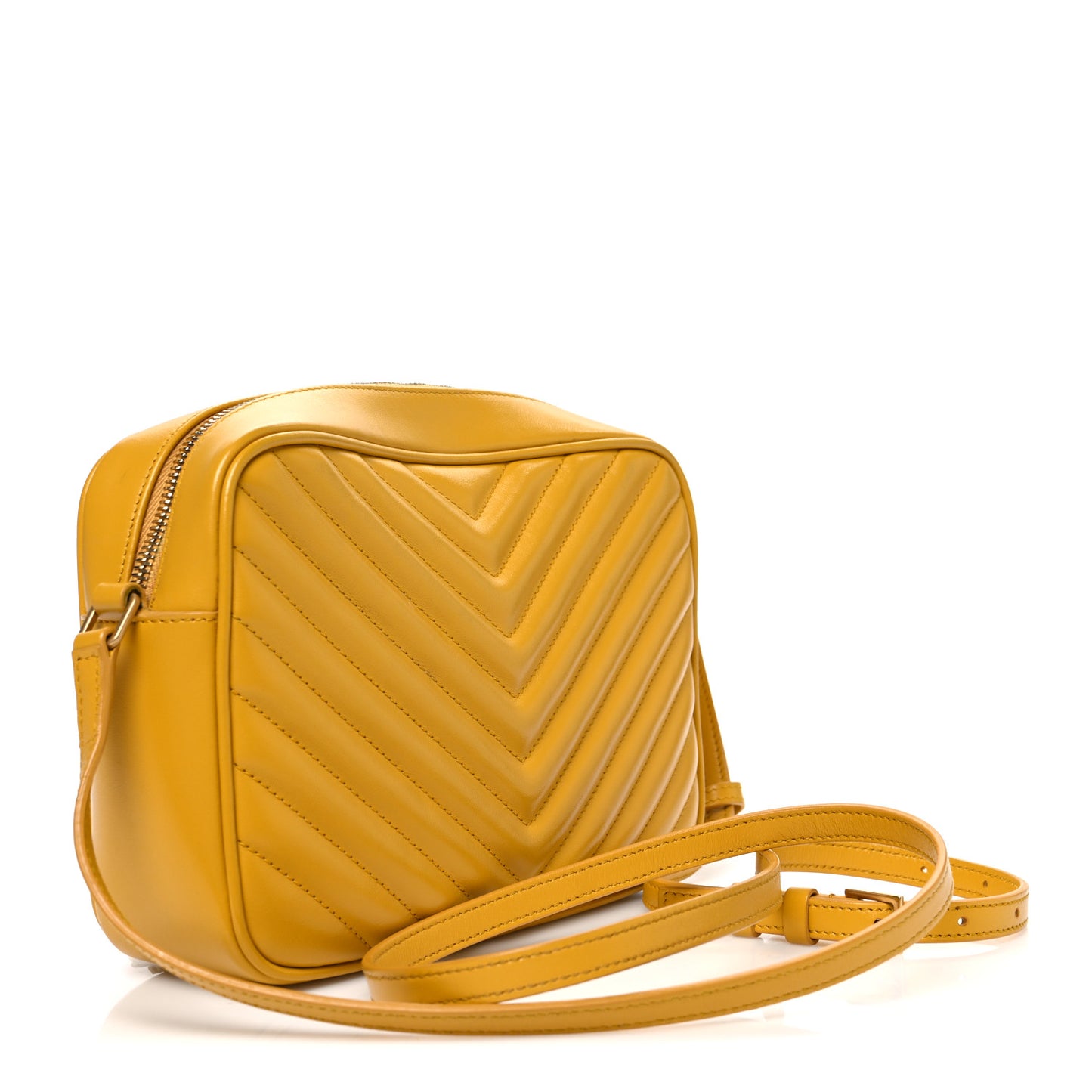 Calfskin Matelasse Monogram Lou Camera Bag Safran