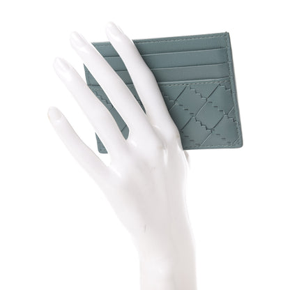 Bottega Veneta Nappa Intrecciato Zig Zag Card Holder Storm 2 of 8