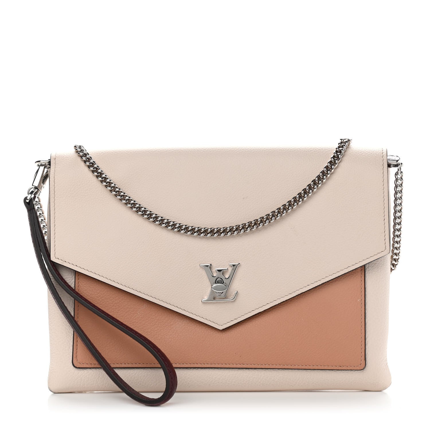 Louis Vuitton Soft Calfskin My Lockme Pochette Rose Silk Quartz 1 of 13