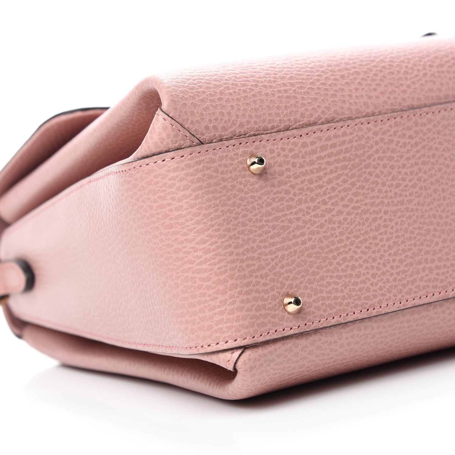 Gucci Dollar Calfskin Medium Interlocking G Top Handle Shoulder Bag Soft Pink 6 of 10