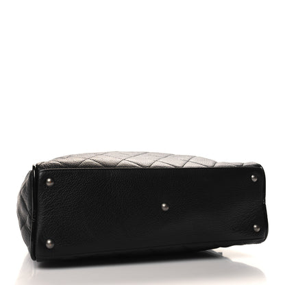 Chanel Caviar Patent Quilted Bowler Black 4 of 10