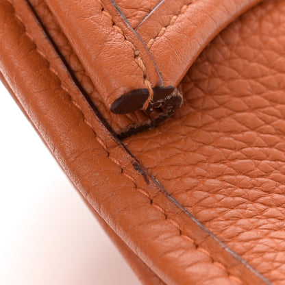 Hermes Taurillon Clemence Evelyne II PM Potiron 13 of 15