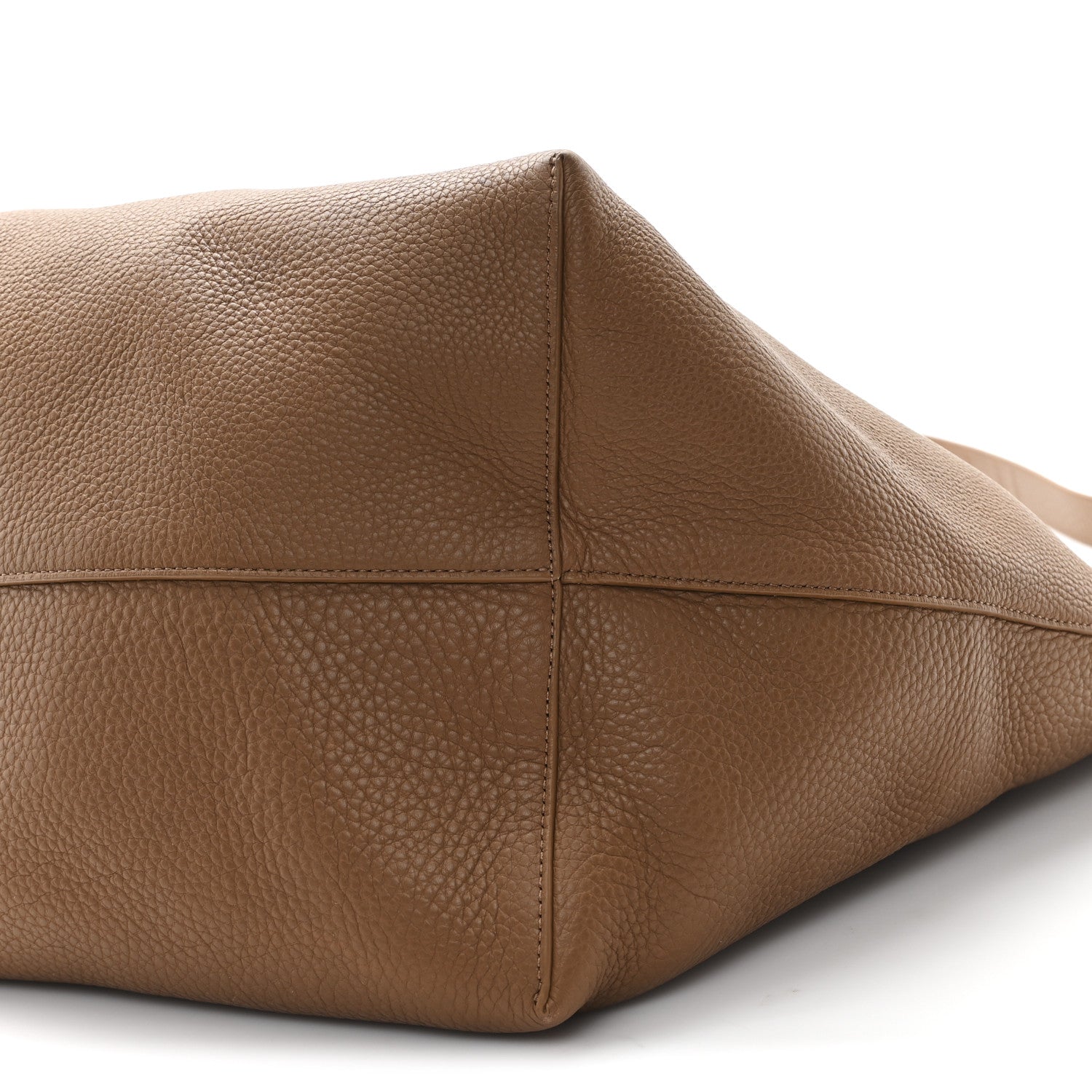 The Row Grained Calfskin Large N/S Park Tote Brown 9 of 10