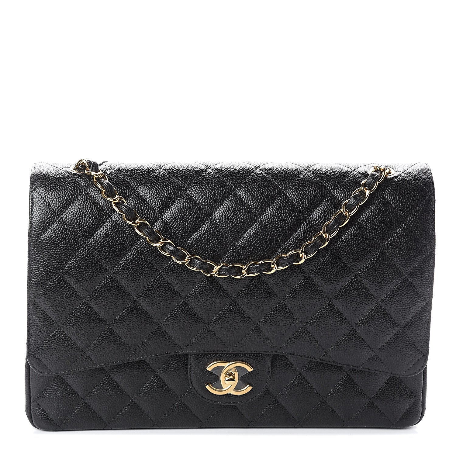 Chanel Caviar Quilted Maxi Double Flap Black 1 of 9