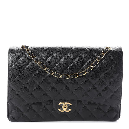 Chanel Caviar Quilted Maxi Double Flap Black 1 of 9