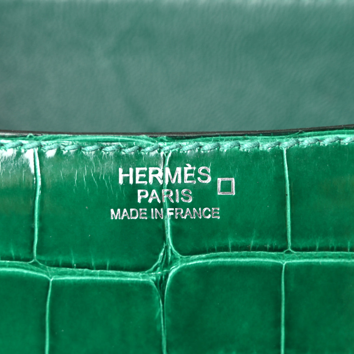 Hermes Shiny Alligator Constance 24 Vert Emeraude 6 of 10