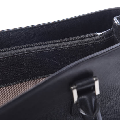 Burberry Saffiano Top Handle Tote Black 10 of 25
