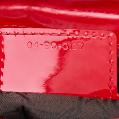 Christian Dior Patent Cannage Medium Lady Dior Red 6 of 13
