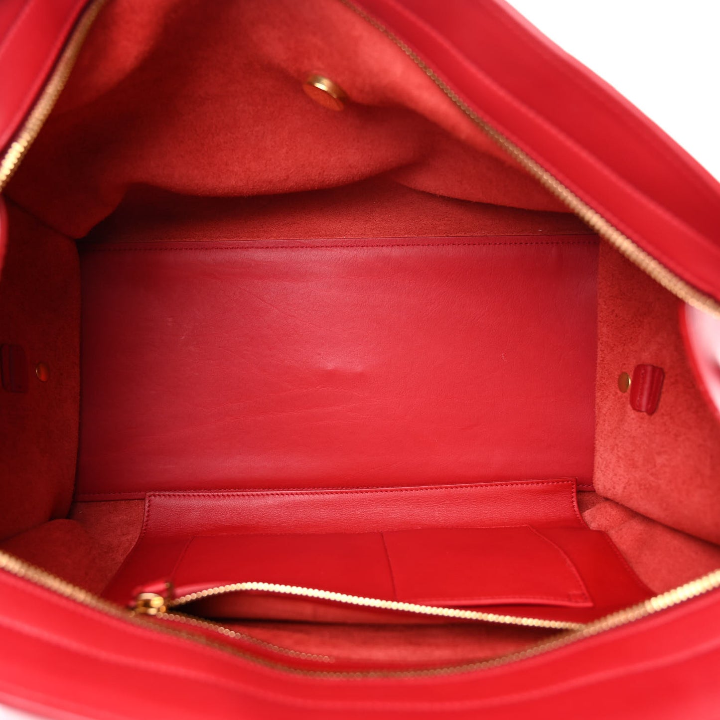 Calfskin Medium Classic Y Cabas Red