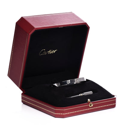 Cartier 18K White Gold LOVE Bracelet 18 5 of 5