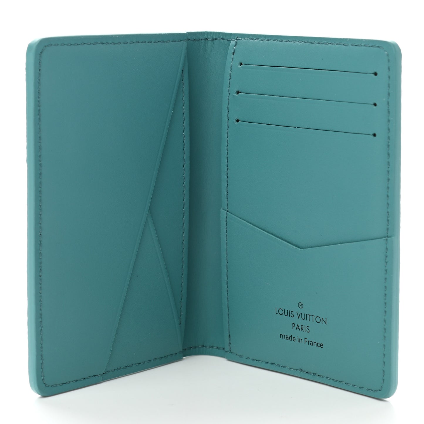 Damier Checkerboard Pocket Organizer Teal