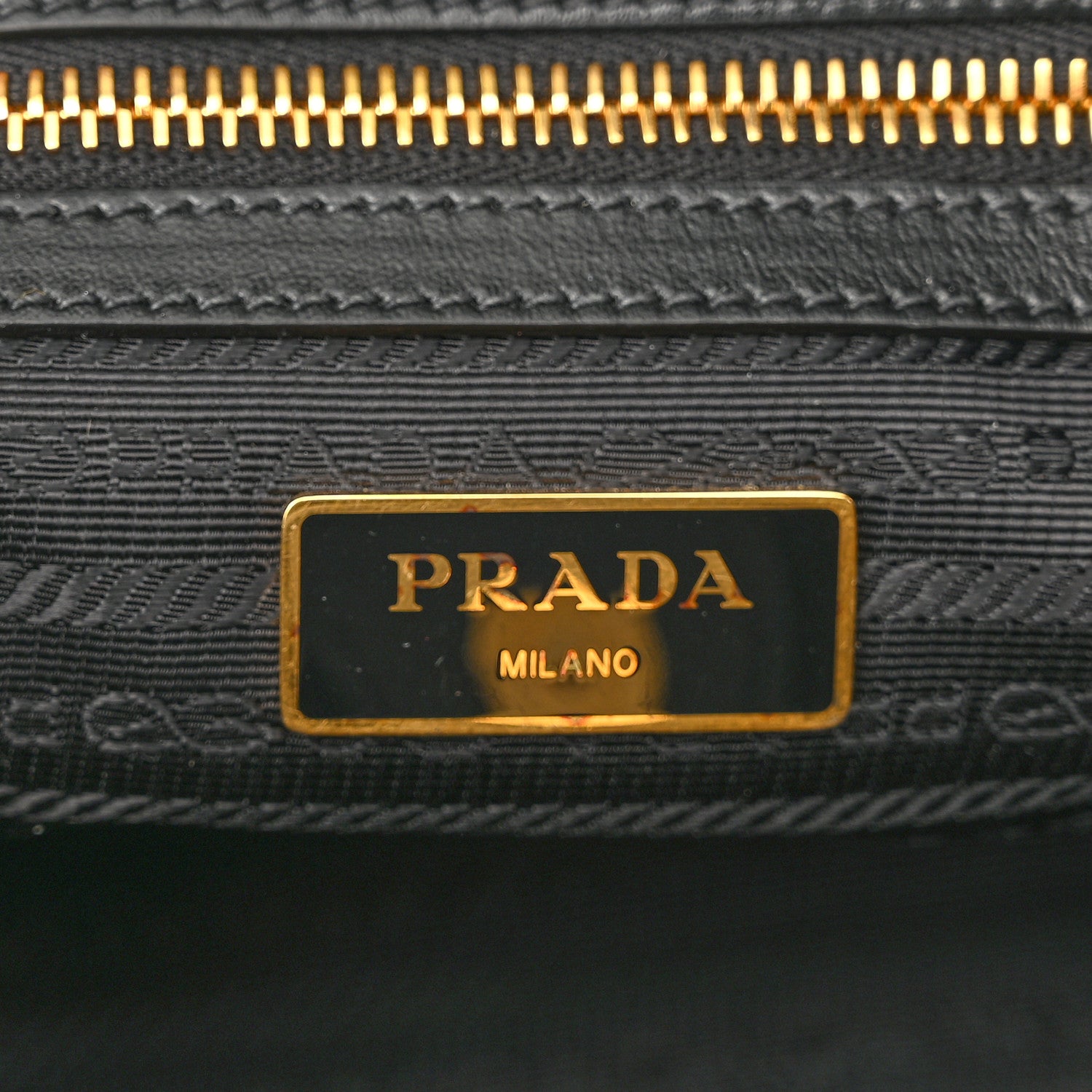 Prada Tessuto Nylon Soft Calf Small Tote Black 6 of 10