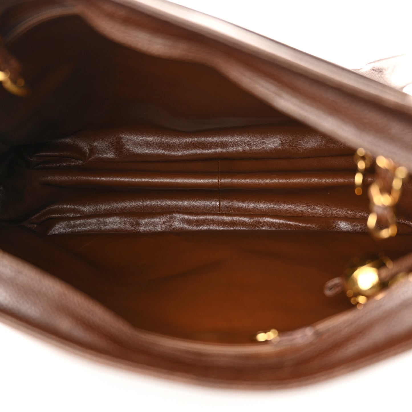 Caviar CC Shoulder Bag Dark Brown