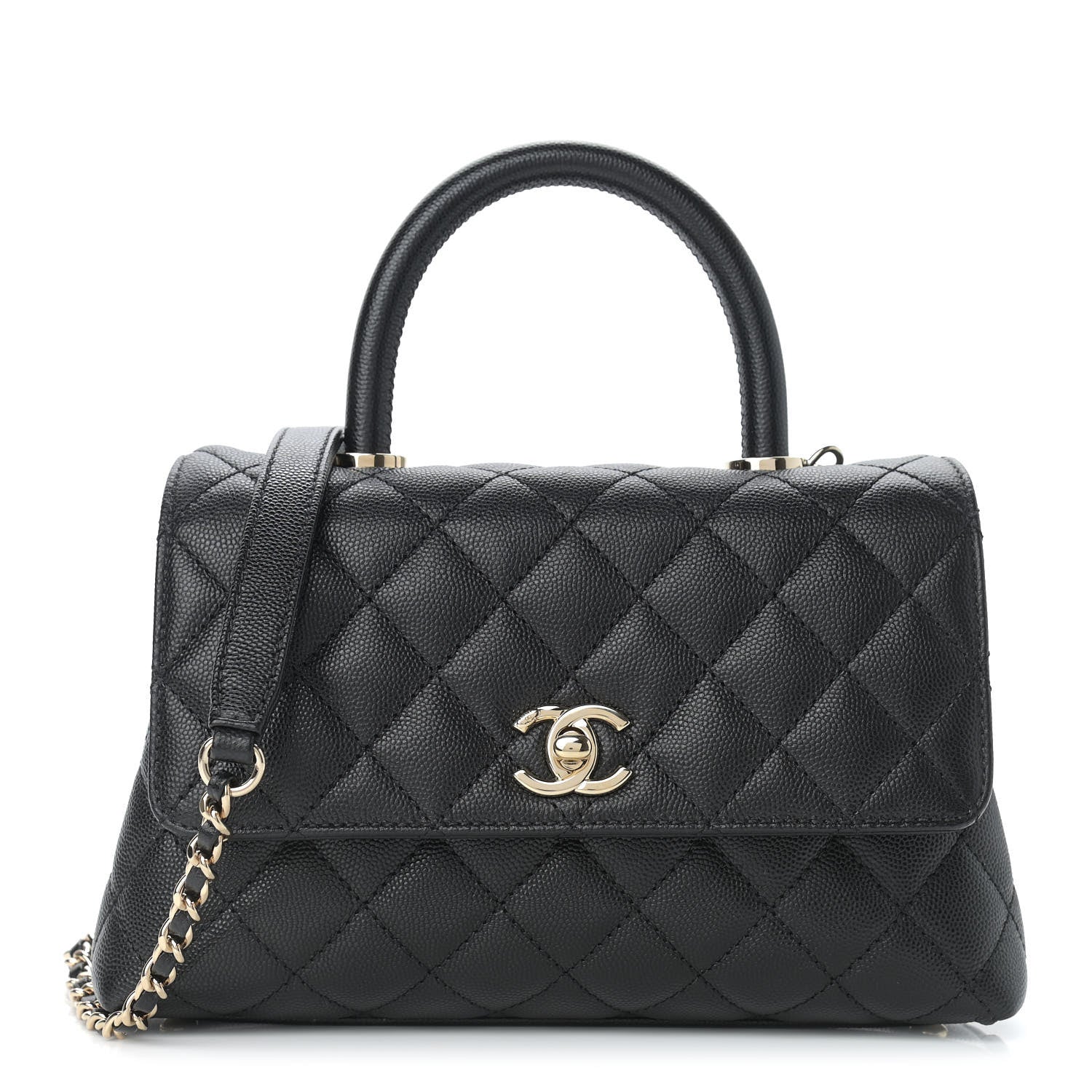 Chanel Caviar Quilted Mini Coco Handle Flap Black 1 of 9
