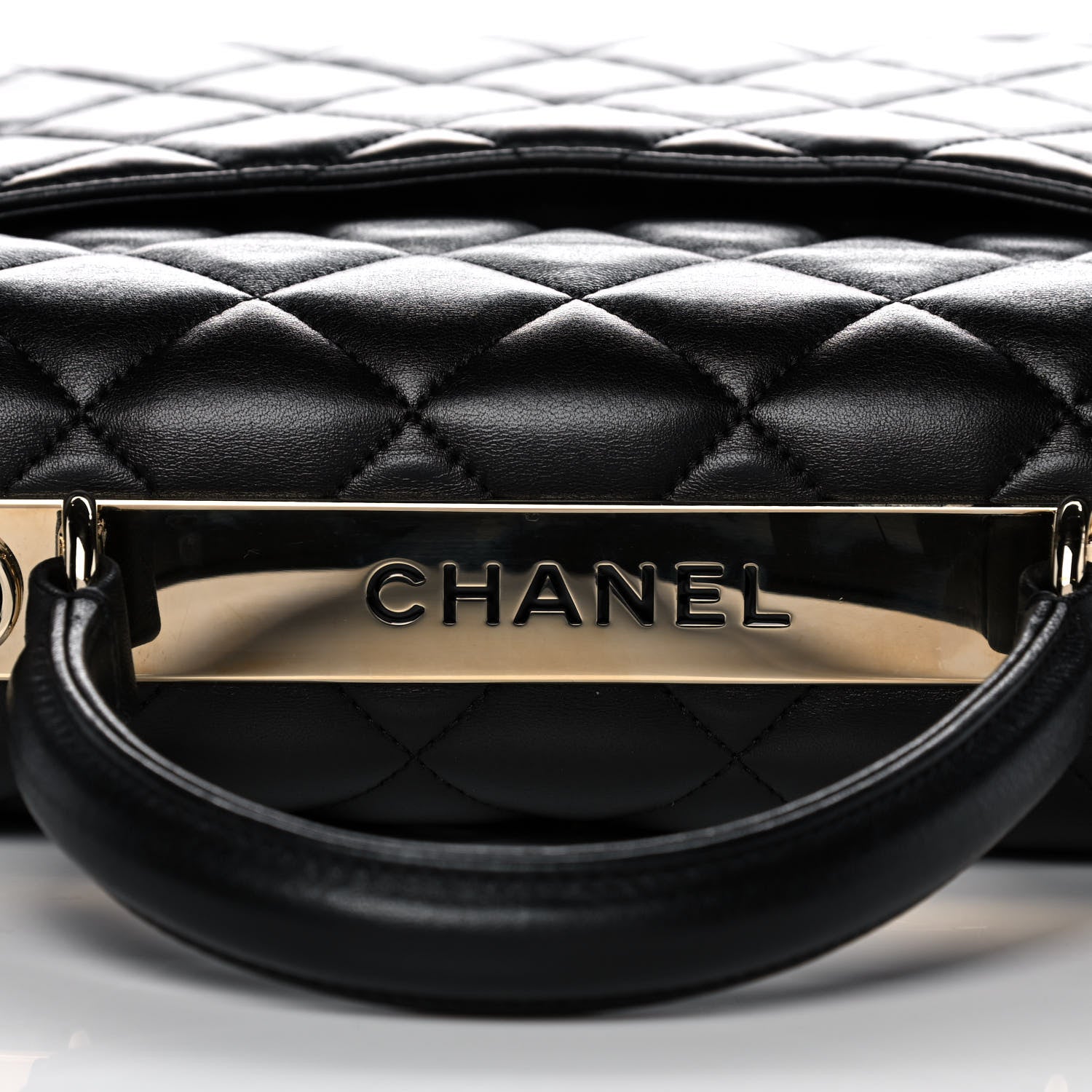 Chanel Lambskin Quilted Large Trendy CC Dual Handle Flap Bag Black 9 of 14