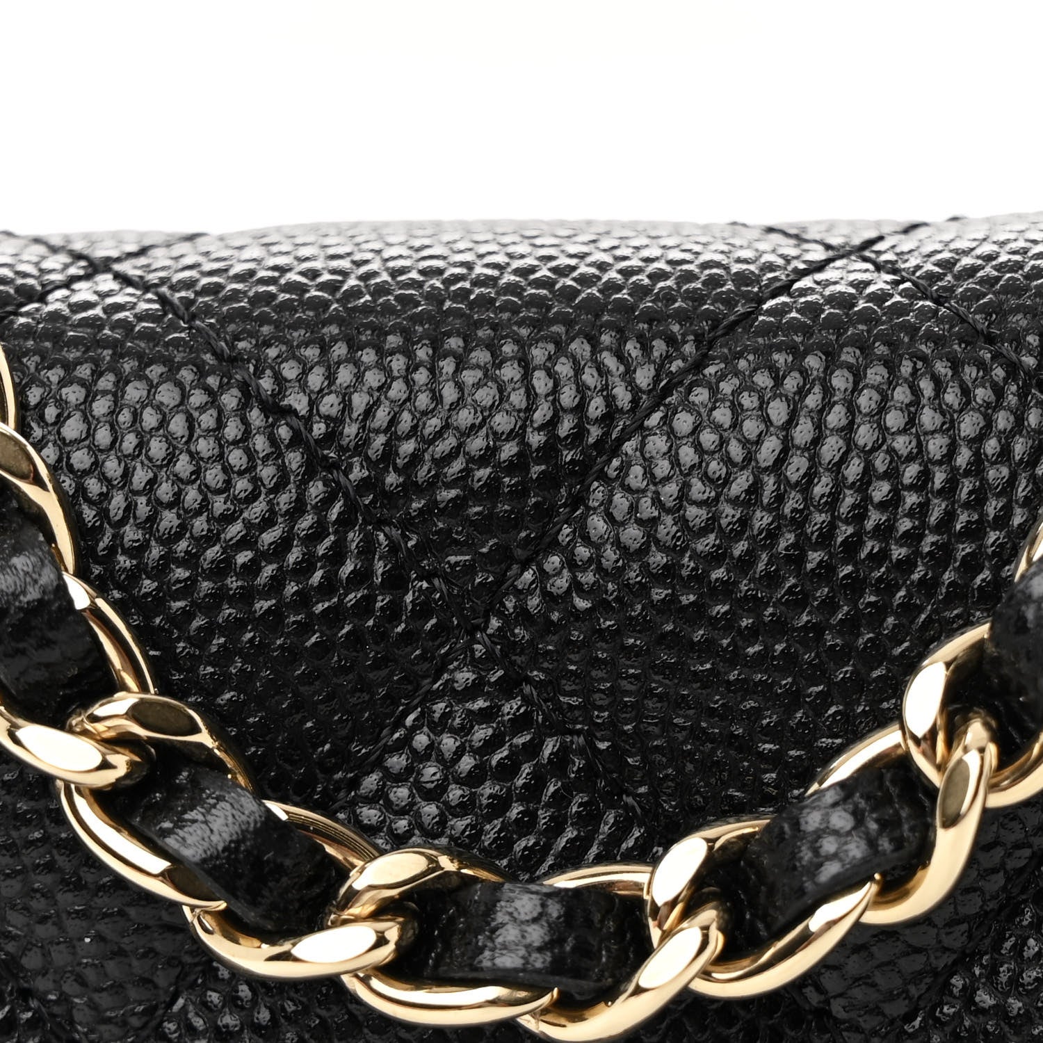 Chanel Caviar Quilted Mini Chain Bag Black 9 of 12