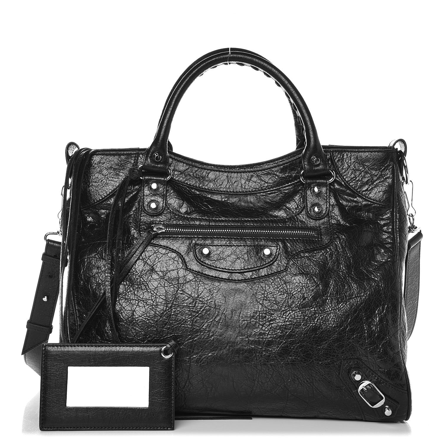 Balenciaga Agneau Classic Silver Hardware Velo Black 1 of 15