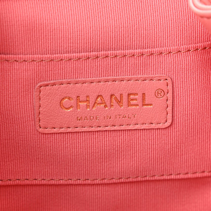 Chanel Lambskin Quilted Small Duma Drawstring Backpack Pink 6 of 11