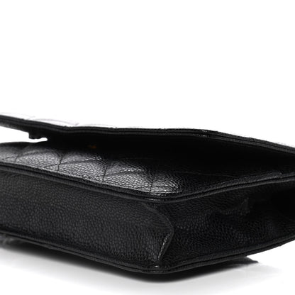 Chanel Caviar Quilted Wallet On Chain WOC Black 9 of 11