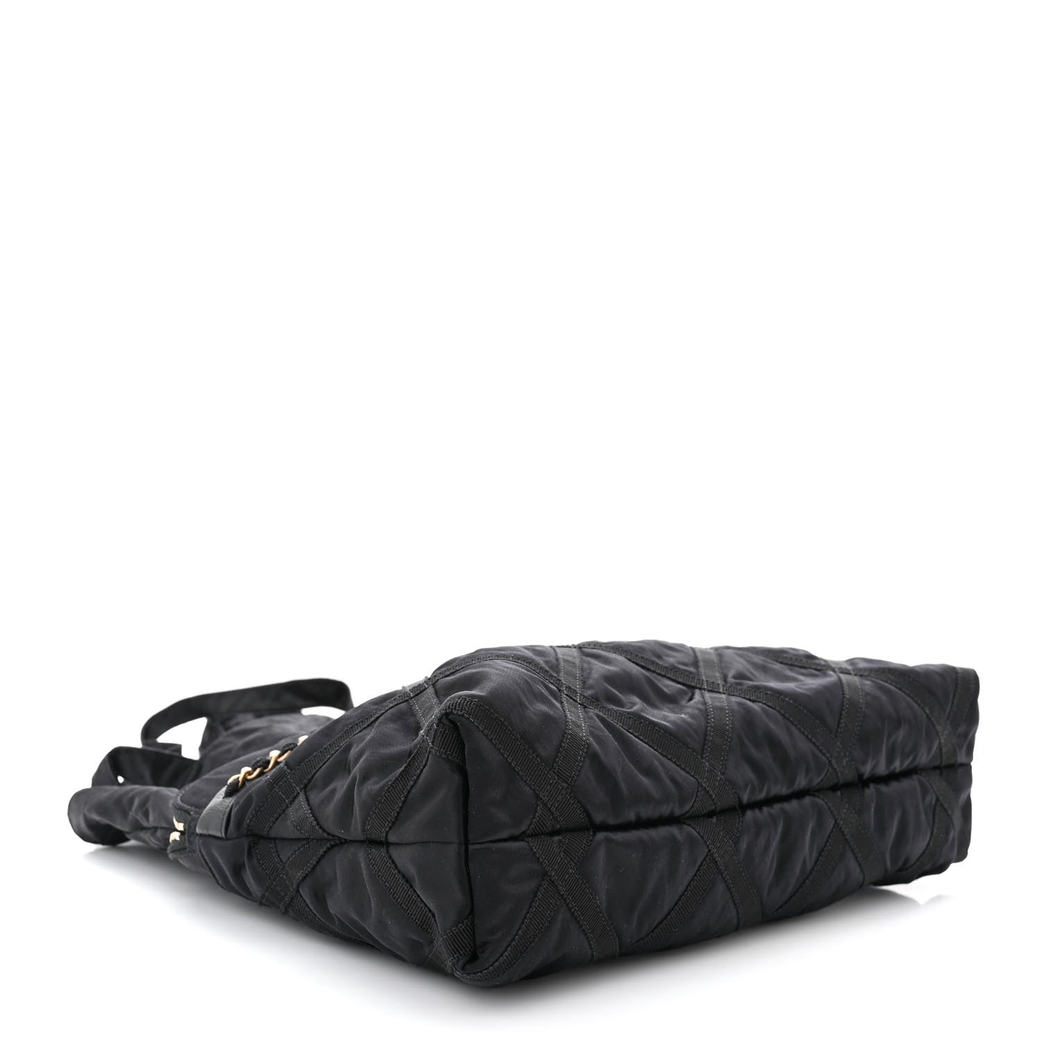 Chanel Nylon Grosgrain Large Lifestyle Pouch With Foldable Tote Black 6 of 11