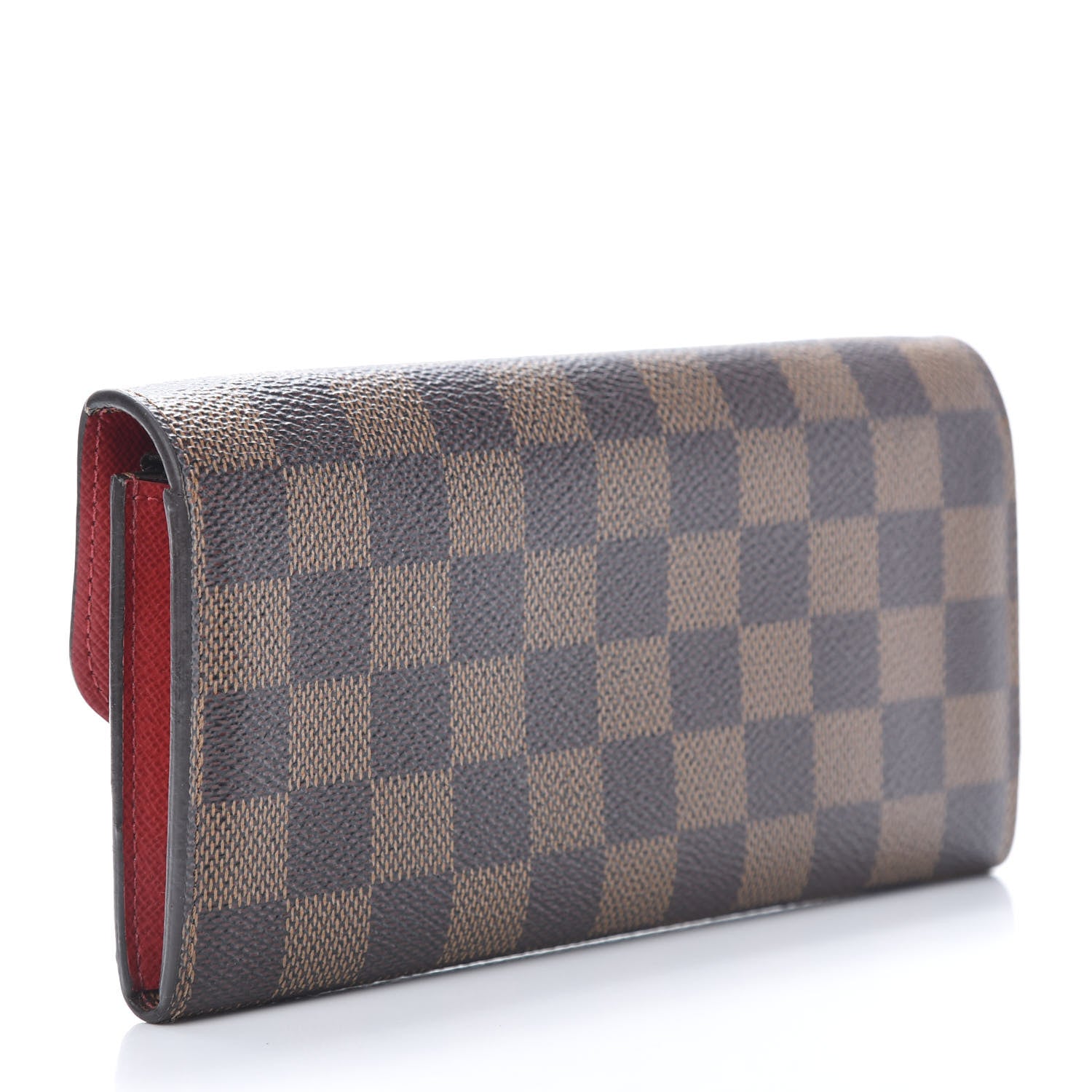 Louis Vuitton Damier Ebene Emilie Wallet Red 3 of 7