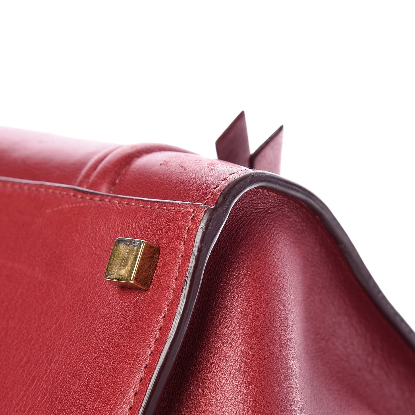 Supple Calfskin Medium Phantom Luggage Red
