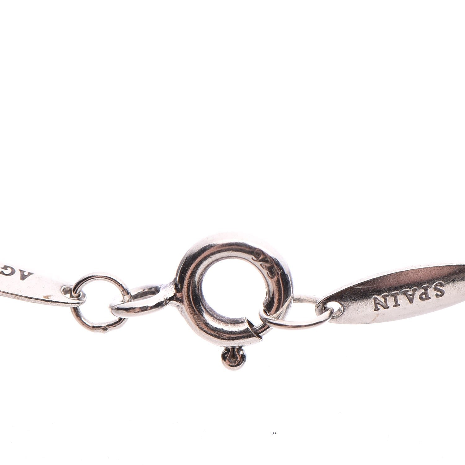 Tiffany Sterling Silver Diamond .05ct Elsa Peretti Diamonds by the Yard Pendant Necklace 5 of 9