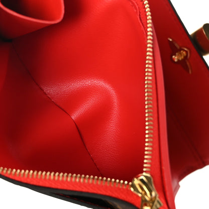 Louis Vuitton Monogram Flower Lock Compact Wallet Coquelicot 6 of 7