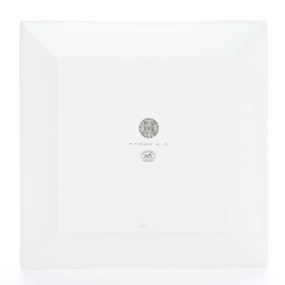 Hermes Porcelain Mosaique Au 24 Platinum Square Plate N°3 3 of 5