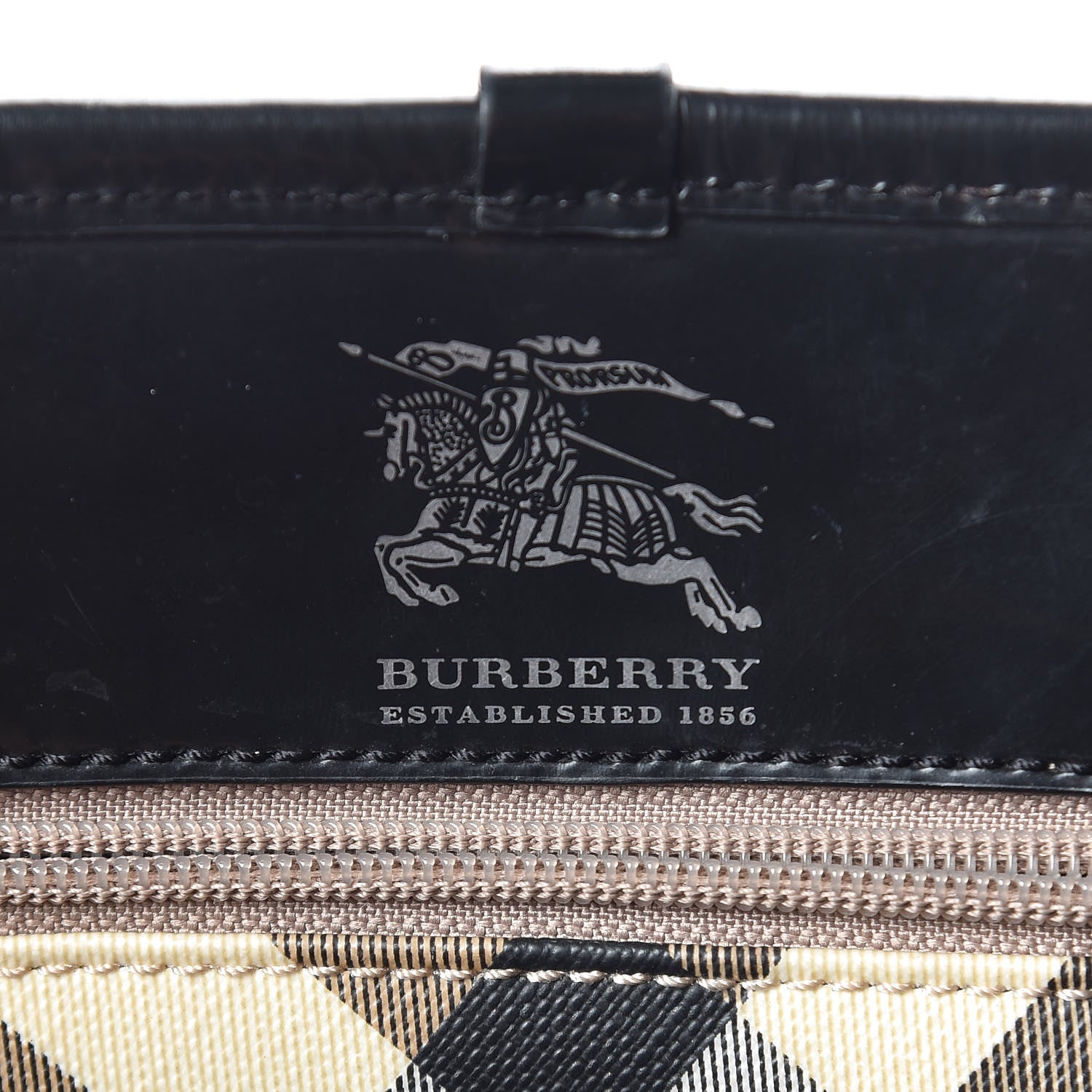 Burberry Supernova Check Stanton Tote Black 6 of 20