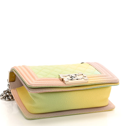 Chanel Caviar Quilted Small Cuba Rainbow Boy Flap Multicolor 4 of 10