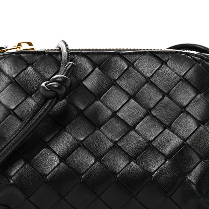 Bottega Veneta Calfskin Intrecciato Small Loop Top Handle Black 7 of 9