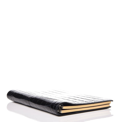 Hermes Shiny Alligator Notebook Cover Black 4 of 8