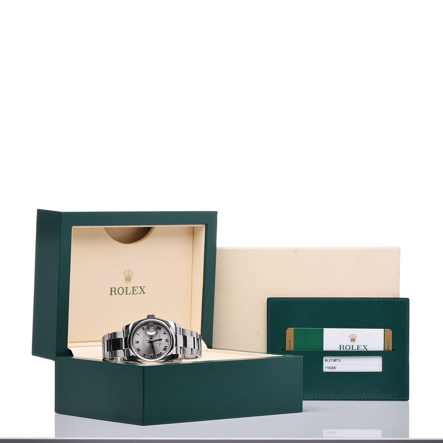 Rolex Stainless Steel 36mm Oyster Perpetual Datejust Watch Silver Roman 116200 7 of 7