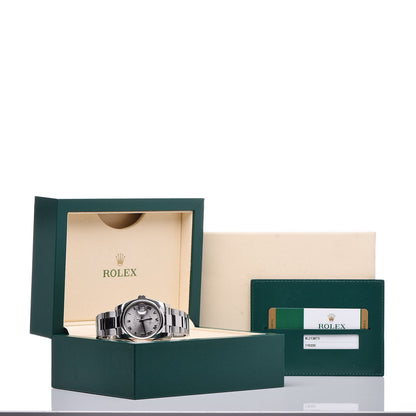 Rolex Stainless Steel 36mm Oyster Perpetual Datejust Watch Silver Roman 116200 7 of 7
