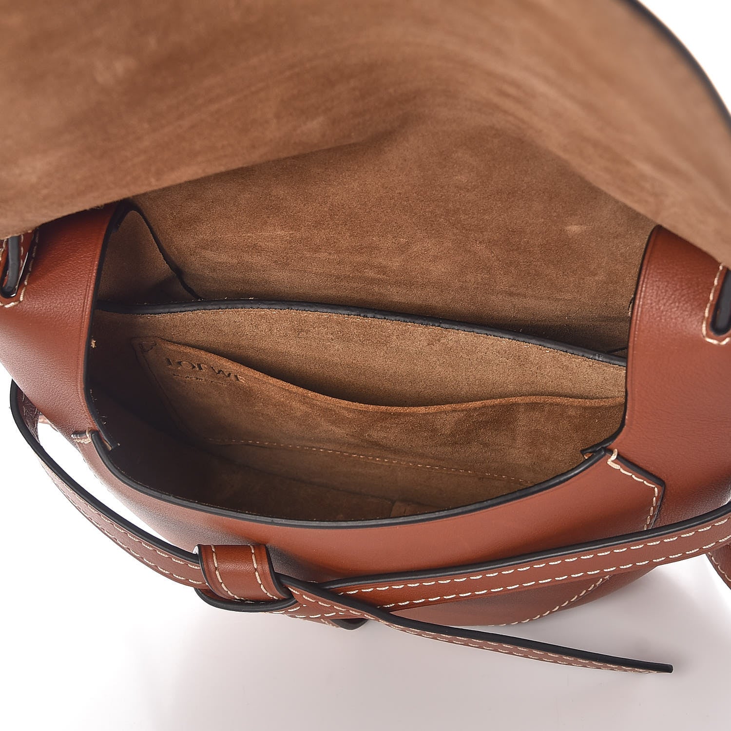 Loewe Calfskin Small Gate Crossbody Bag Pecan 5 of 6