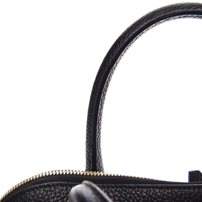 Burberry London Grainy Calfskin Small Greenwood Bowling Bag Black 14 of 14