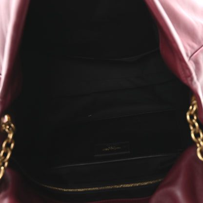 Saint Laurent Lambskin Matelasse Monogram Large Jamie 4.3 New Dark Bordeaux 5 of 10
