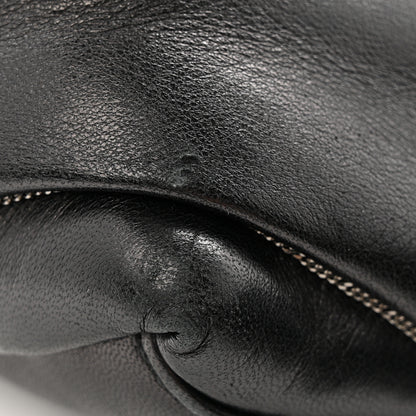 Saint Laurent Lambskin Quilted Metal Small Loulou Puffer Monogram Chain Satchel  Black 12 of 14