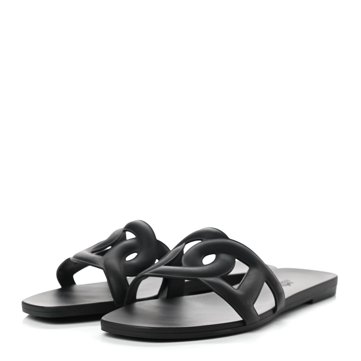 Rubber Aloha Sandals 37 Black