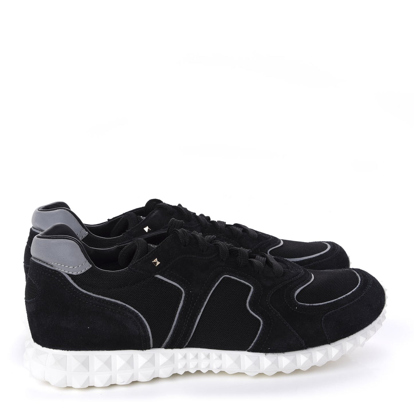 Suede Fabric Mens Soul AM Sneakers 43.5 Black