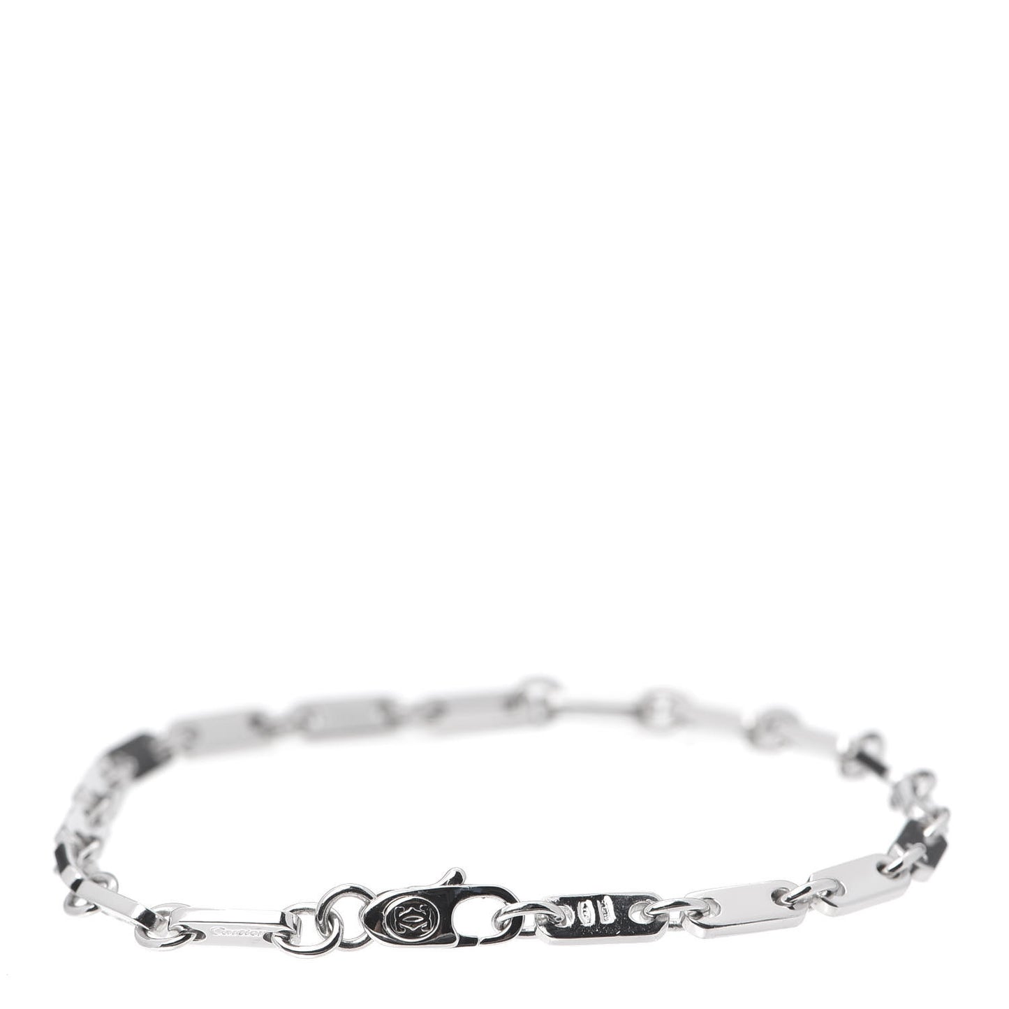 18K White Gold 3.5mm Fidelity Link Bracelet
