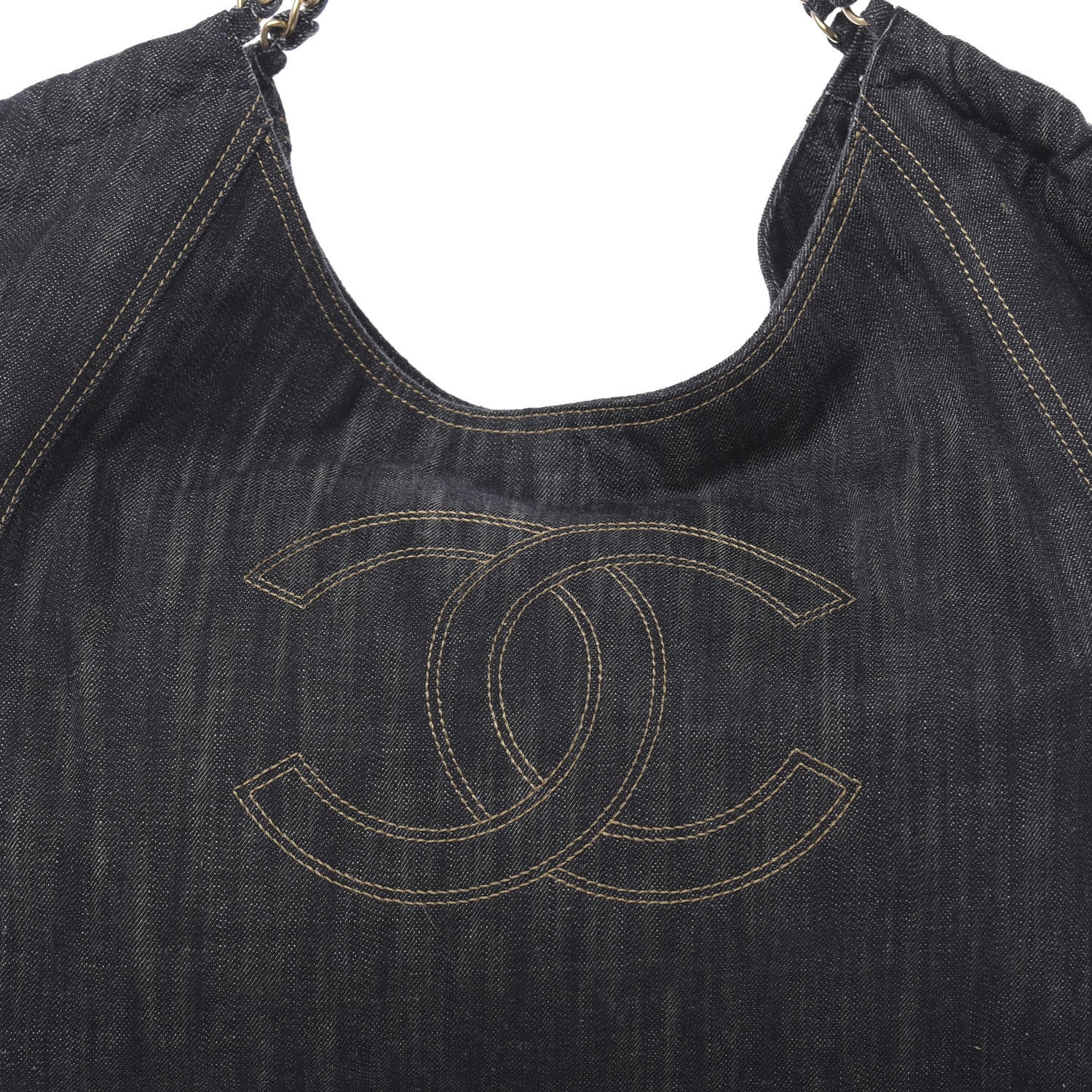 Chanel Denim XL Coco Cabas Tote Dark Blue 8 of 10