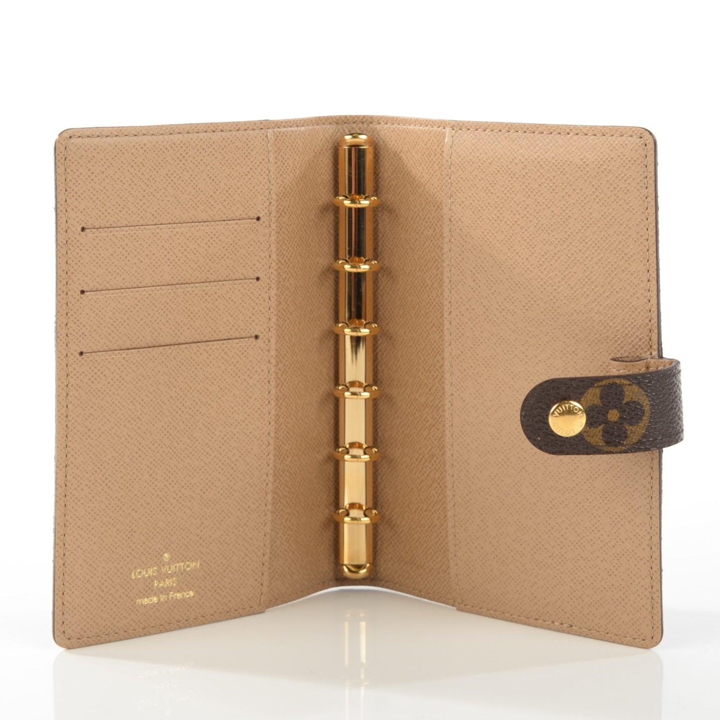 Monogram Complice Trunks and Bags Small Ring Agenda Cover Beige