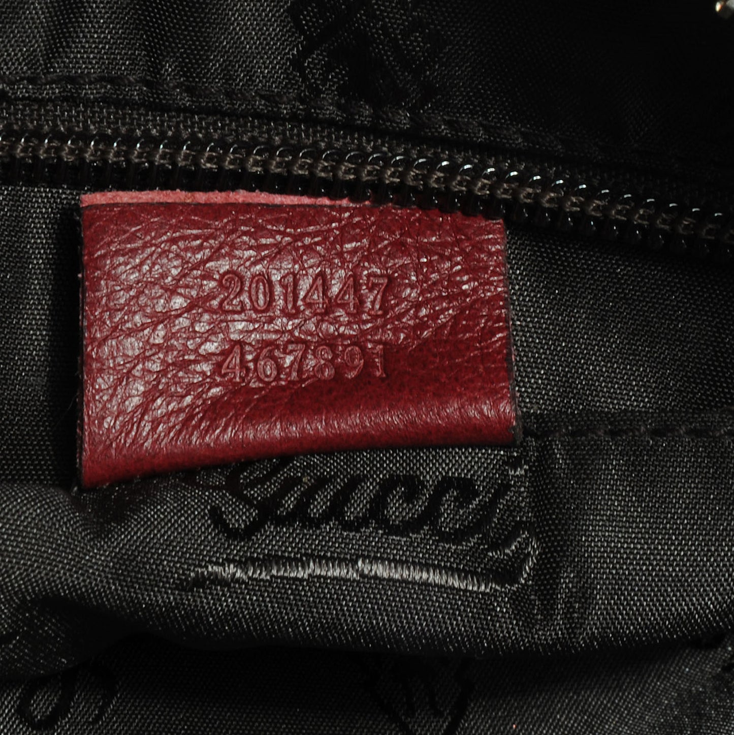 Guccissima Small Shoulder Bag Red